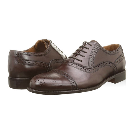 Alexander Trend // Leather Wingtip Oxford // Dark Brown (Euro: 39)
