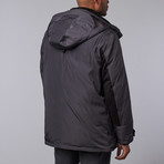 Jacquard Field Jacket // Charcoal (L)