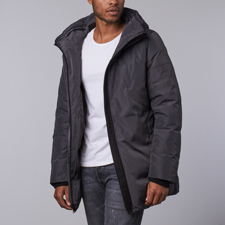 Bonded Seam Down Trench // Charcoal (S)