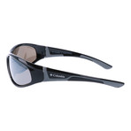 Polarized Sport Angled Wraparound // Black + Grey