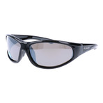 Polarized Sport Angled Wraparound // Black + Grey