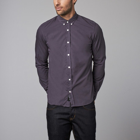 Sanford Button-Down Shirt // Dark Grey (S)