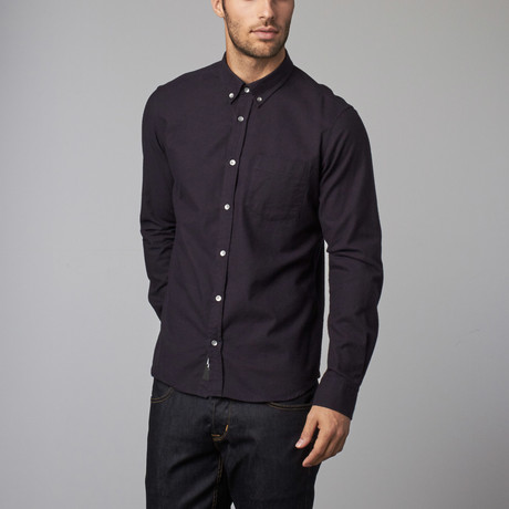 Harlowe Button-Down Shirt // Dark Navy (S)