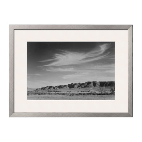 View South From Manzanar To Alabama Hills (Pewter Frame)