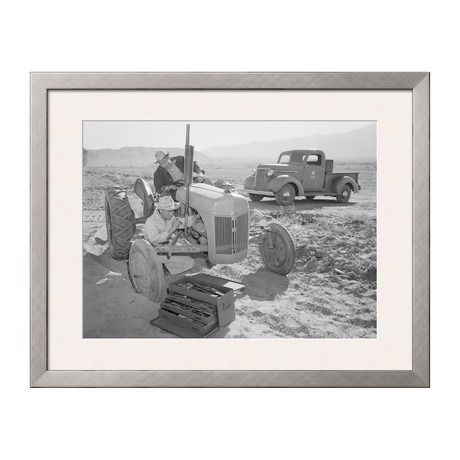 Tractor Repair: Driver Benji Iguchi, Mechanic Henry Hanawa (Pewter Frame)