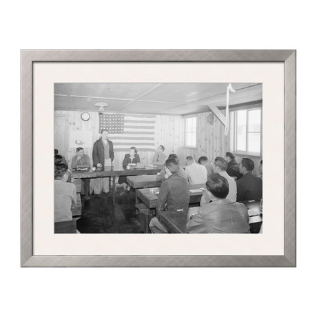 Roy Takano at Town Hall Meeting (Pewter Frame)