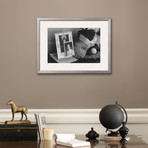 Pictures And Mementoes On Phonograph Top: Yonemitsu Home (Pewter Frame)