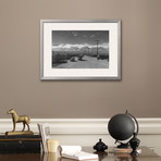 Manzanar Street Scene, Spring (Pewter Frame)