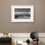 Manzanar Street Scene, Spring (Pewter Frame)