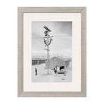 Line Crew At Work In Manzanar (Pewter Frame)