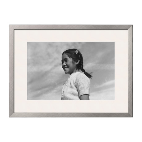 Girl Smiling (Pewter Frame)