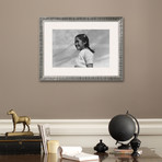 Girl Smiling (Pewter Frame)