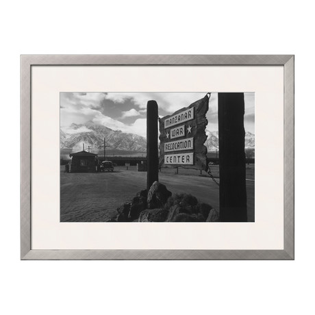 Entrance To Manzanar (Pewter Frame)