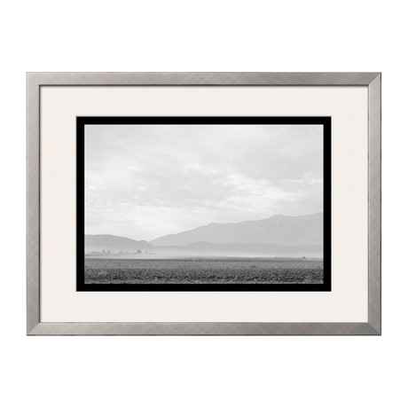 Dust Storm Over The Manzanar Relocation Camp (Pewter Frame)