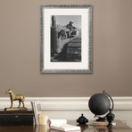 Benji Iguchi On Tractor (Pewter Frame)