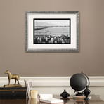 Baseball Game At Manzanar (Pewter Frame)