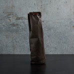 Leather Wine Sleeve // Brown