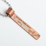 Copper Incuse Indian Necklace