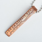 Copper Incuse Indian Necklace