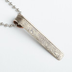 Illinois State Line Necklace