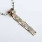 Illinois State Line Necklace