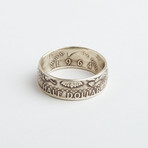 Cruger Coin Rings // Silver 1964 Kennedy Half Dollar Coin Ring (Size 10)