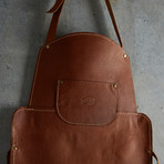 Vintage Leather Apron // Standard // Cognac