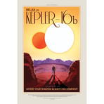 Kepler- 16b (14"W x 21"H x 1.5"D)