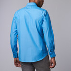 Contrast Trimmed Dress Shirt // Turquoise (3XL)