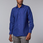 Geo Dress Shirt // Royal (2XL)