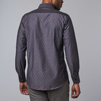 Contrast Trimmed Dress Shirt // Grey (L)