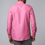 Contrast Trimmed Dress Shirt // Pink (2XL)