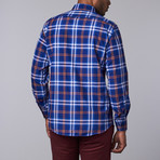 Plaid Dress Shirt // Royal (S)