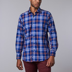 Plaid Dress Shirt // Royal (S)