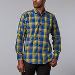 Plaid Dress Shirt // Lime (XL)