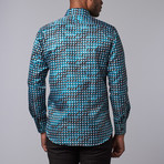 Printed Dress Shirt // Green (L)