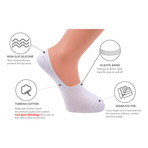 Solid No-Show Non-Slip Sock // Pack of 6 // Muted Pack