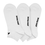 Solid Low-Cut Sport Sock // Pack of 6 // Black + White