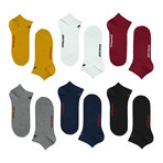 Solid Low-Cut Sport Sock // Pack of 6 // Bold Combo Pack