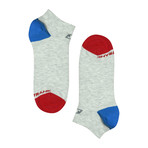 Pinwheel Low-Cut Sport Sock // Pack of 6 // Blue