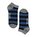 Stripe Low-Cut Sport Sock // Pack of 6 // Bold Combo Pack