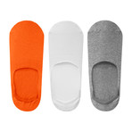 Solid No-Show Non-Slip Sock // Pack of 6 // Bright Pack