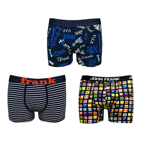 App Boxer Brief // Set of 3 // Black (S/M(28"-30"))