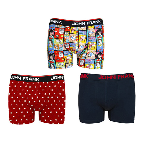 Comics + Stars Boxer Brief // Set of 3 (S/M(28"-30"))