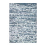 Sky // Blue Wool + Viscose Rug (2'6"L x 8'W)