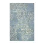 Mirage // Light Blue Wool + Viscose Rug (2'6"L x 8'W)