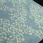 Lace // Light Blue Wool + Viscose Rug (2'6"L x 8'W)