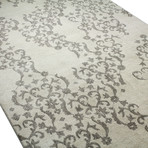 Lace // Ivory Wool + Viscose Rug (2'6"L x 8'W)