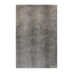 Stripes // Grey Wool + Viscose Rug (2'6"L x 8'W)