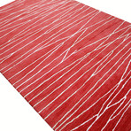 Intersect // Coral Wool + Viscose Rug (2'6"L x 8'W)